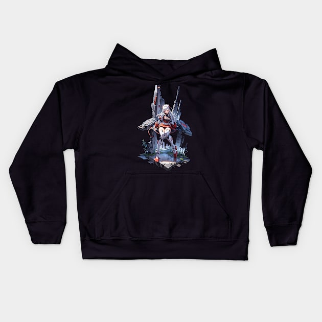 Mecha Girl Kids Hoodie by archclan